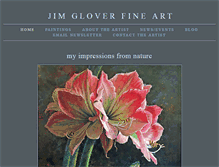 Tablet Screenshot of jimgloverart.com